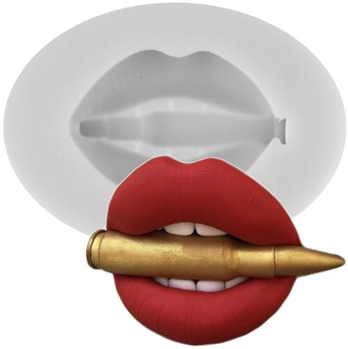 MINFEIDMS Lips Silicone Moulds Kiss Collection Fondant Mould for Sugar Cake Decorating Cupcake Topper Gum Paste Polymer Clay