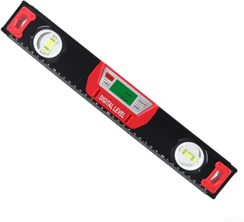 Nivel de burbuja digital, nivel magnético digital y transportador, pantalla LED, buscador de ángulo inclinómetro a nivel de espíritu, IP67 resistente al agua (40 cm)