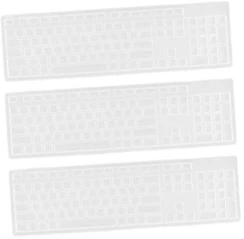 BELLIFFY 3pcs Dustproof Cover Keyboard Protector Compatible for Dell Wired Keyboard Practical Protection Cover