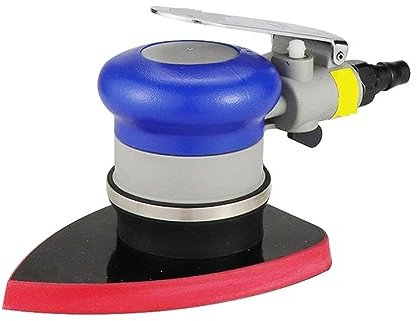 DIKAMAN Doppelschleifmaschine, Bandschleifer, 90 * 130 mm Klemmtyp Bördelchassis Pneumatischer Luftquadratpolierer Schleifpapier Sandshaker Schleifer Polierwerkzeug zum Schärfen(Sander)