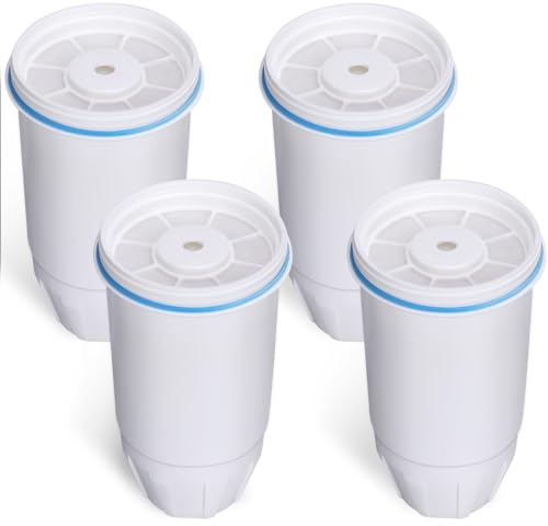 ZR-001 Wasserfilter-Ersatz, kompatibel mit Zero Pitcher und Spender ZR-004 ZP-006 ZR-017 ZD-013 ZS-008 Filtersystem Ersatz reduziert schlechten Geschmack, Geruch, Blei, Chlor und PFOA/PFOS (4