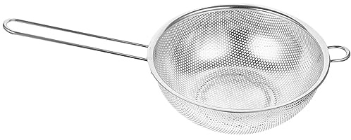 TOPBATHY per Scolapasta con Manico Singolo in Acciaio Inox Piccolo Scolapasta per Frutta E Verdura