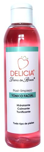 Delicia Dame de Roses Tonique visage hydratant, apaisant et tonifiant pour tous types de peaux, 200 ml