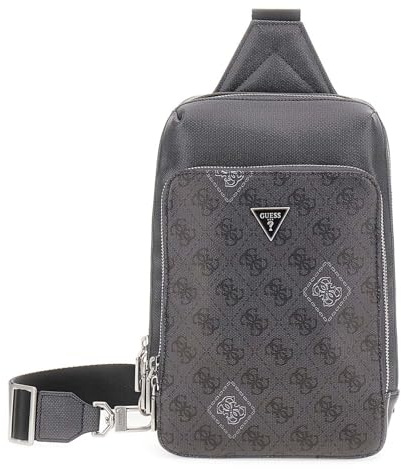 GUESS bandolera Milano Crossover Black/White gris