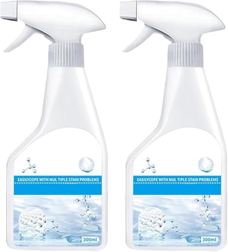 2025 Neuer 300 ml Fleckenentferner für hartnäckige Flecken, Mehrzweckreiniger für Halsbänder, Fleckenentferner-Spray für Trockenreinigung, für Fett, Öl, lebensmittelecht auf Baumwollwäsche