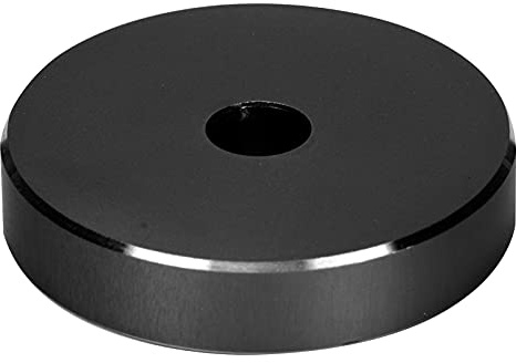 Cocoarm Adattatore per Giradischi, Accessorio per Giradischi da 45 Giri in Alluminio Massiccio Migliore qualità del Suono, Perfetto per Uso Domestico e DJ (BLACK)