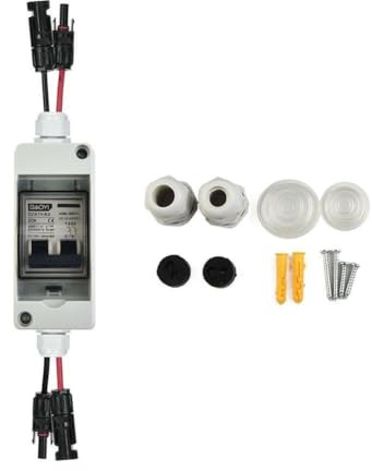 Isolateur PV 30 A DC/AC IP65 Disjoncteur avec protection contre les surcharges thermiques pour panneaux solaires VR et batteries UPS