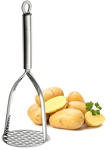 TAFOND Potato Masher, Heavy Duty Potato Smasher with Durable Sturdy Grips, Potato Masher Stainless Steel for Efficiently Making Mashed Potatoes,Egg Salad, Banana Bread, Vegetables and Fruits