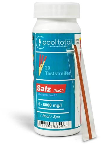 POOL Total Test Strips Salt (NaCl) 0-7000 mg/l (20 TestStrips)