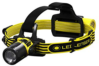 Ledlenser EXH8R LED Stirnlampe, explosionsgeschützt, fokussierbar, wiederaufladbar, mit Akku, 200 Lumen, 130 Meter Leuchtweite, 45 Stunden Laufzeit, inkl. Charging Station, 1 Stk.