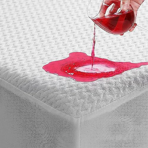 TASTELIFE Full Size Waterproof Mattress Protector - Breathable Cooling Mattress Cover & Pad, Deep Pocket Fits 8-21”, Ultra-Soft Washable Sheet Protection