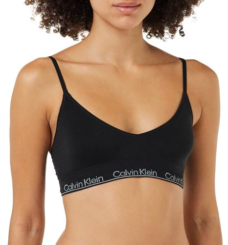 Calvin Klein Damen Bralette Lightly Lined Triangle Vorgeformt, Schwarz (Black), M