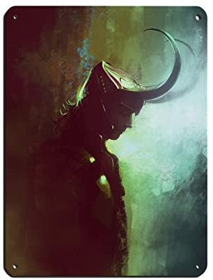 FUKITT Loki Laufeyson Filmposter Leinwandposter (1) Blechschild Vintage Metall Pub Club Cafe Bar Home Wandkunst Dekoration Poster Retro 30 x 40 cm