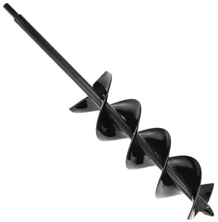 40 x 8cm Garden Planting Earth Auger Metal Spiral Drill Bit Bulb Planter Seedlings Post Hole Digger