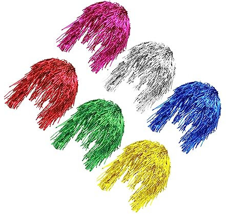 minkissy Perücken Bachelorette Party 6pcs Glitter Haar Lametta Perücke Frauen Party Lametta Perücke