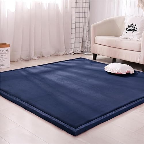 Dmkjdzsw Tappeto di Velluto Corallo Ispessimento,Tappeto Morbido Antiscivolo Moderno,Tatami Tappetino Antiscivolo,bambinoTappetino Gioco,Tappeto Lavabile a puzzle-E-60 * 100cm
