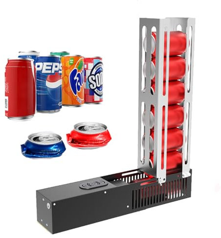 Trituradoras Automáticas de Latas, Trituradora Neumática de Latas, Capacidad para 8 Latas, Trituradora de Latas de Carga Automática para Reciclaje de Latas de 12 Oz ~ 16 Oz, Trituradora de Latas