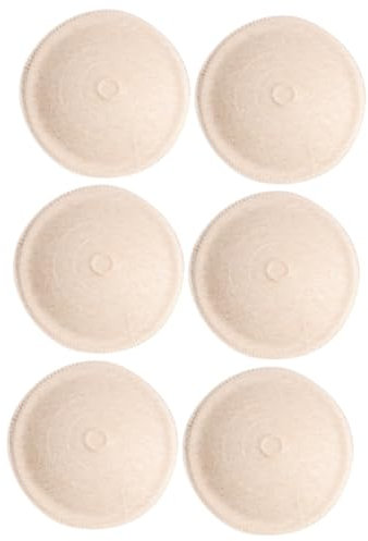 BESTonZON 1 Karton 6Tlg Brustpolster Stilleinlagen aus Stoff waschbare Brust postpartum pads feeding waschbare Stilleinlagen Anti-Galaktorrhoe-Pads Umweltabsorbierender Schwamm