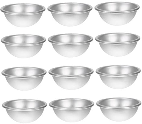Tofficu 12stücke Halbrunde Kugelformen Für Badekugeln Diy Badesalzformen Salzkugelformen Für Badebomben Und Seifenherstellung