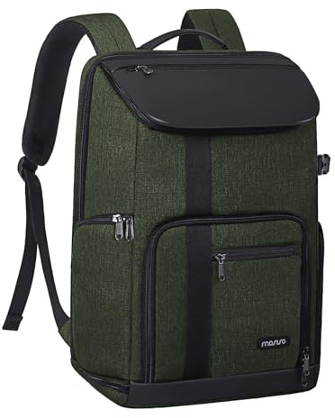 MOSISO Camera Backpack 17.3 inch, DSLR/SLR/Mirrorless Case Large Men/Women Photography Camera Bag with Laptop Compartment&Tripod Holder&Rain Cover Compatible with Canon/Nikon/Fuji/Laptop, Olive Green
