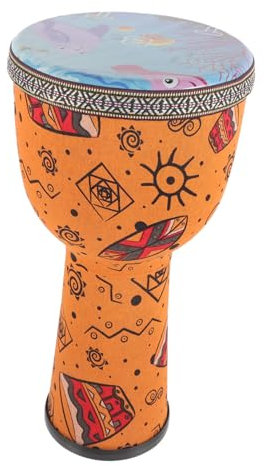 BIUDECO Djembe Handtrommel 8 Zoll Kinder Djembe Trommel Für Anfänger Erwachsene Mit Unbedenklichem Material Lauter Klang Leichtes Schlaginstrument Für Musikunterricht Und Bühnenauftritte