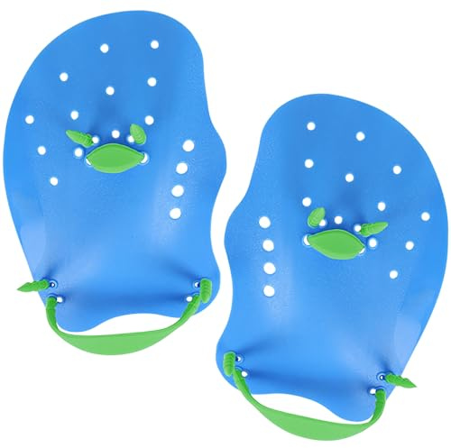 Schwimmpaddel aus Silikon für Erwachsene – Blaue Handpaddel zum Krafttraining & Technikverbesserung – Ideal für Schwimmbecken & Freiwasser