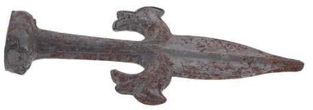 DOITOOL Wrought Iron Fence Toppers Metal Finials for Garden Fence Decorations Heads Outdoor Metal Garden Ornaments