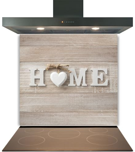 Colour2Glass Printed Toughened Glass Splashback for Kitchen, Tempered Heat-Resistant Glass Splashbacks with Polished Edges for Cooker and Hob Backsplash (Design 2059, 60 x 70cm)