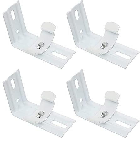 Vynetra Vertical Blind L Bracket Curtain Vertical Blind Bracket Clips For Shutters Headrails 1.5inch Mounting Bracket
