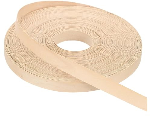PATIKIL 15mm Maple Edge Banding,30.5 Meters Wood Veneer Tape Pre-glued | Flexible Plywood Edge Banding,with Hot Melt Adhesive,for Furniture Restoration,100 ft