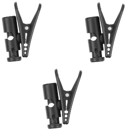 DIYEAH 3 Piezas Clip Para Auriculares Soporte Para Cable De Micrófono Accesorio Sencillo Para Cable De Auriculares Negro Oficina o Hogar
