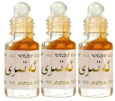 Olio profumato fruttato roll-on da 3 ml, profumo roll-on unisex di alta qualità a lunga durata, profumo da viaggio, fragranza naturale cremosa al cocco, senza alcool, per donne e uomini (3PCS)