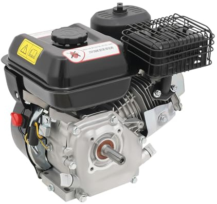 Motor de gasolina de 4 tiempos de 212 cc, 7,5 CV, silencioso, 75 dB, bajo consumo, 0,08 Gal/kW/h, mango de arranque fuerte para cortacésped, bombas de agua, maquinaria de construcción, karts
