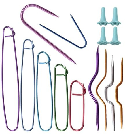 Aghi per trecce da uncinetto - Multicolore In Alluminio Pratici - Aghi e Ferri da Cucito, Maglia e Filati - per Coperta, Fai da Te, Arazzo, Maglioni, e Quilting