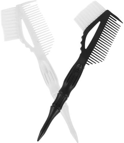 VILLCASE 2 Pièces Pinceau pour Teinture des Cheveux en Plastique, Équipement de Salon Pratique pour Usage Personnel ou Salon de Coiffure
