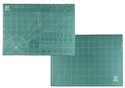 Tabla de corte manualidades, de doble cara,Base de Corte Autocicatricante, Alfombrilla de Corte para Patchwork, Ideal para Costura y Manualidades (A2 (60x45cm))