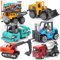 Dreamon Baustellen Fahrzeuge Metall Kunststoff Bagger,Baufahrzeuge Spielzeug Auto (Mehrfarbig)