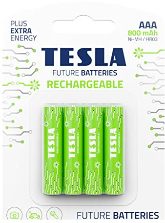 Lot de 4 Piles Rechargeables AAA (HR03, Micro, Blister)