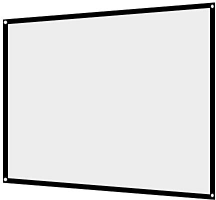 MAGT Schermo di Proiezione, HD 4: 3 Tenda per Proiettore Portatile Pieghevole Schermo per Proiettore per Cinema All'aperto Campeggio (100 Pollici)