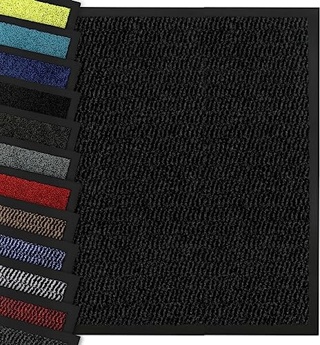 Nova Forma Schmutzfangmatte Star - Sauberlaufmatte für Eingangsbereiche - Klassische Fußmatte für innen und außen - Anthrazit 120x300 cm