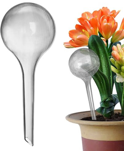 Fulenyi Plant Watering Globes - Clear Watering Globes - Gardening Supplies, Multifunctional Decorative Irrigation Tools for Indoor Outdoor Garden Potted