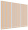 vidaXL Tissu de Remplacement pour auvent Rayures Multicolores 5x3,5 m, Dessus d'auvent de Remplacement, Parasol de terrasse, Tissu de Rechange pour auvent