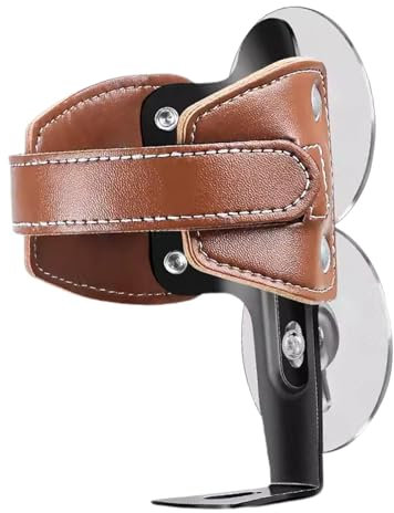 Becherhalter Leder Motorrad Becherhalter Beifahrer Motorrad Halterung Wassergetränk Getränkehalter Motorrad Getränkehalter Robust Stabil Abnehmbar Zubehör für