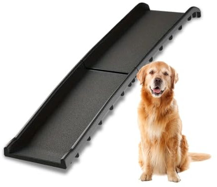DIVID® Hunderampe Klappbar, Hundetreppe, Hundeautorampe, kofferraumrampe für Hunde und Katzen, bis zu 90 Kg Belastbarkeit, rutschfest und Stabil, Einstiegshilfe, Auto