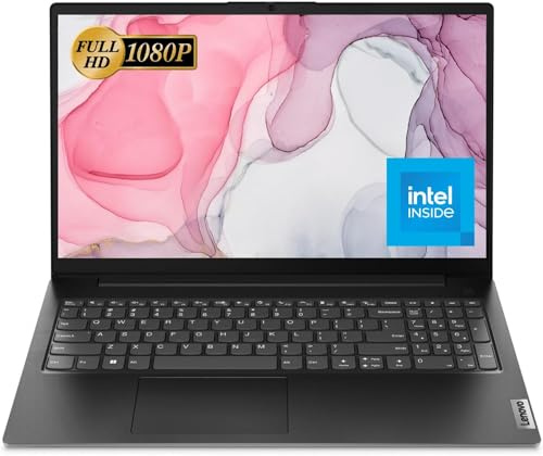 Lenovo V15 Series Laptop | 15.6 FHD Display w/Low-Blue Light | 16GB RAM | 512GB Storage | Intel CPU | HDMI | Ethernet Port | Webcam | Windows 11 Pro