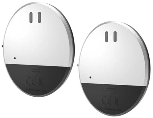 Allarme per finestra ultra sottile - Confezione da 2 sensori di vibrazione, allarme di sicurezza da 130 dB | Sensori allarme finestra Rilevatore rottura vetro, sensore allarme porta per casa, ufficio,