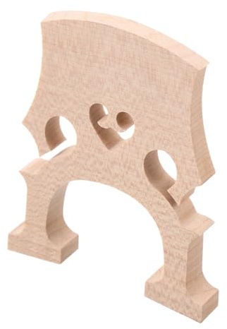 WESIEVYA Wooden Cello Bridge for Instrument Maple Wood Replacement Part Self-adjusting Fitted Bridge for String Musical Instruments