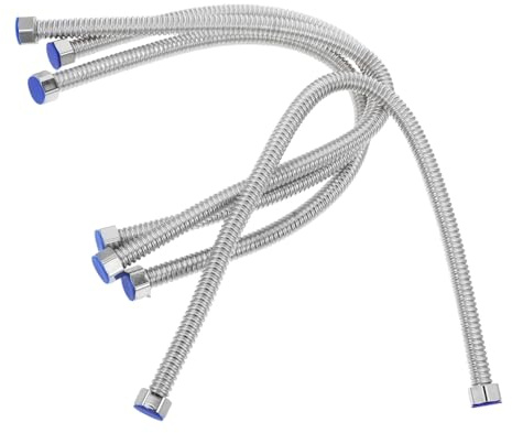 SHINEOFI 4pièces Tuyau Tressé Pour Chauffe-eau Raccord Flexible Pour Adoucisseur Eau De Cuisine