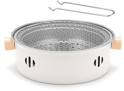 Geavonyg Parrilla De Barbacoa Carbón Versátil Olla Cocción Lenta con Cuenca Carbón para Reuniones Picnic Estufa Barbacoa para Reuniones Viaje Aparato Cocina Picnic Versátil