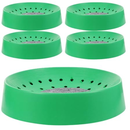 JECOMPRIS Bols de Nidification pour Pigeons 5 Pièces en Plastique Tapis, Accessoires pour Nidification en Cage, Adaptés à L’Élevage L’Éclosion